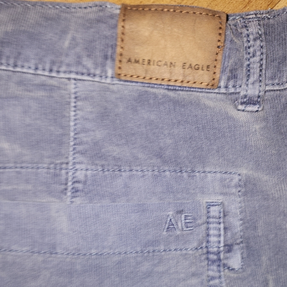 American Eagle Outfitters High Waist Blue 90's Boyfriend Shorts - Picture 11 of 11